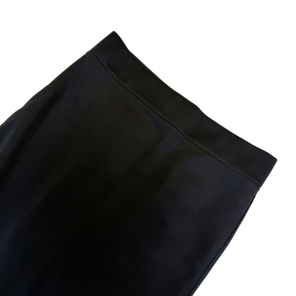 Plus Size Eloquii Stretchy Dressy Black Pencil Skirt with Zipper Detail Size 18